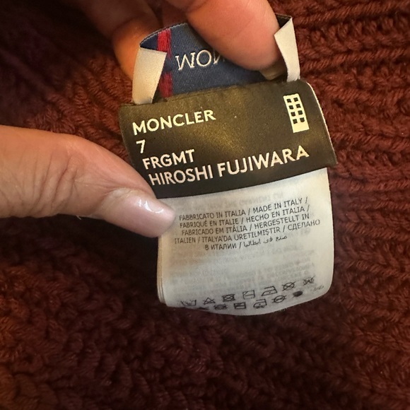 Moncler Deep Red Knit Beanie - Picture 2 of 6